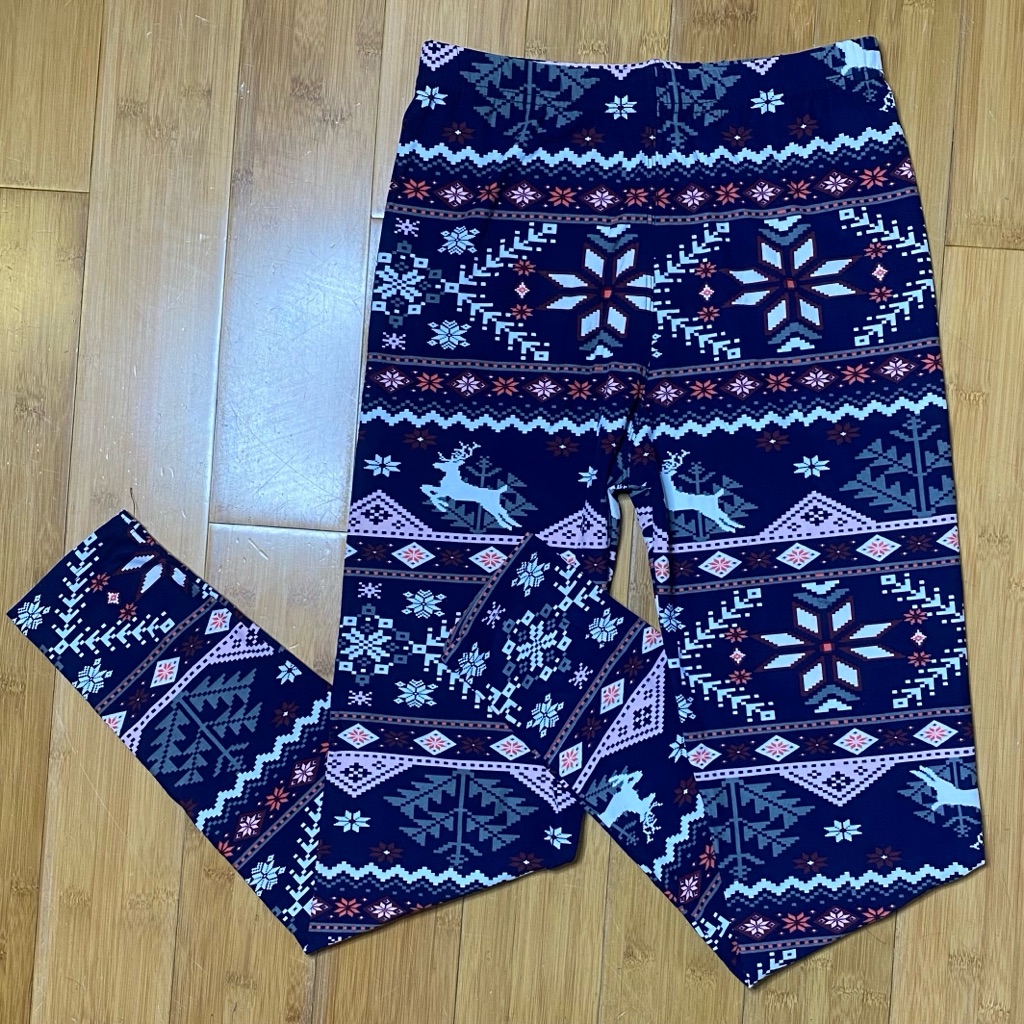 Viv Collection Printed Leggings Seasonal Prints Os